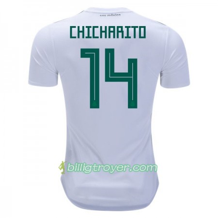 Billige Fotballdrakter Mexico Chicharito 14 VM 2018 Bortedraktsett